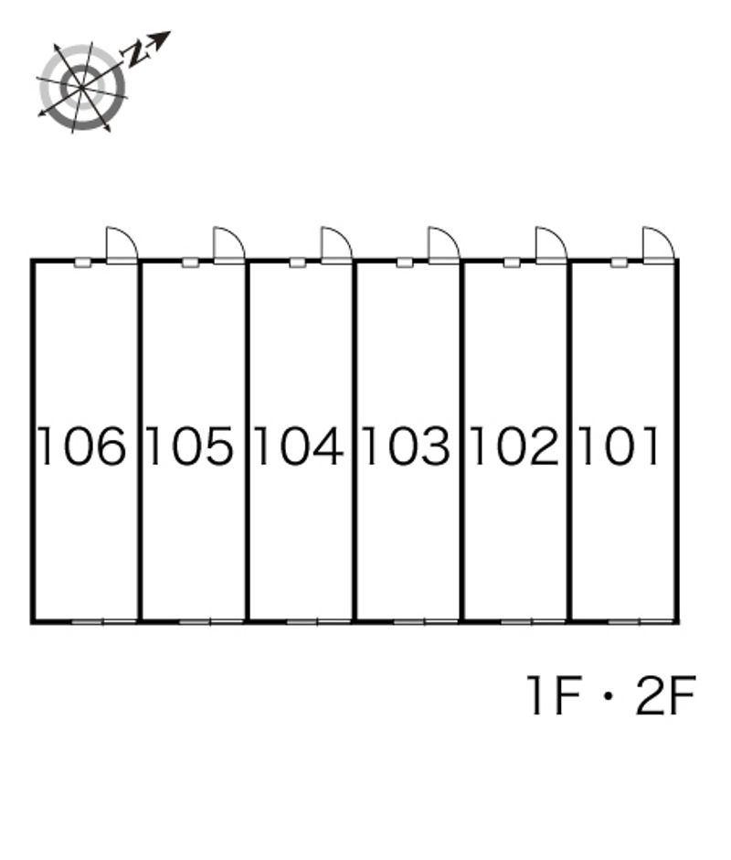 leopalace Mitoma Eight A 户型布局图
