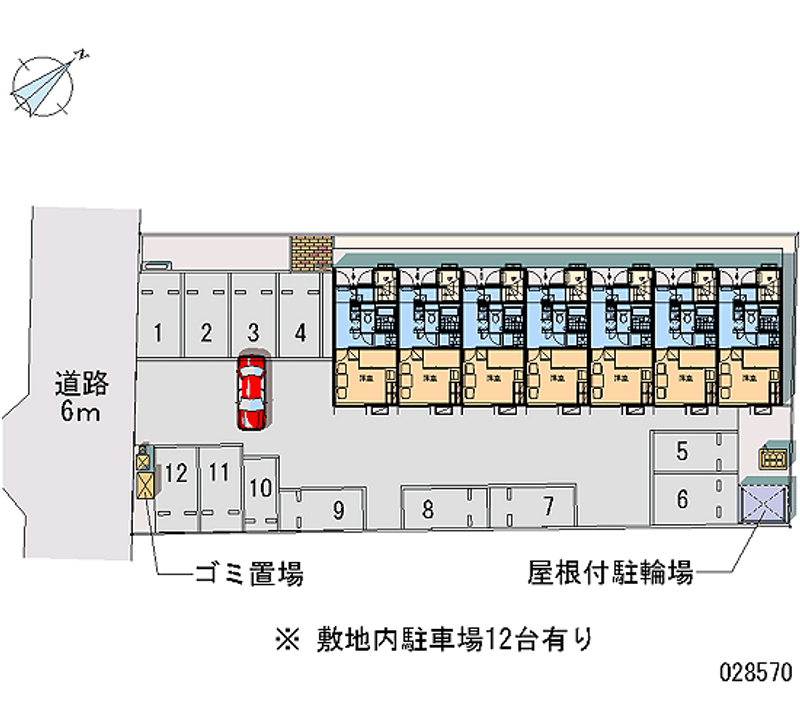 レオパレスシャンテ 月極駐車場