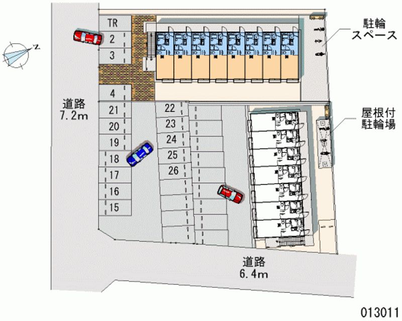 レオパレスファザーンＡ 区画図
