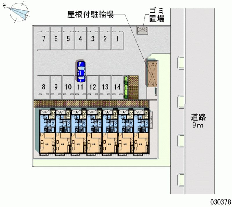 レオパレスメルズ 月極駐車場