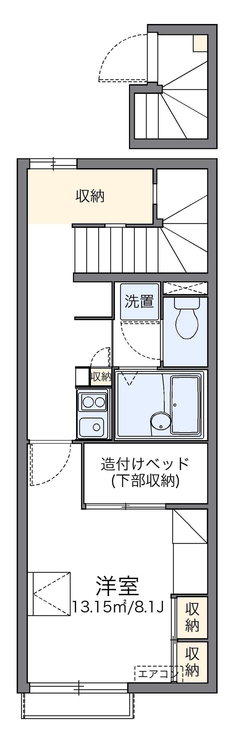 レオパレス栄華西Ⅰ 間取図