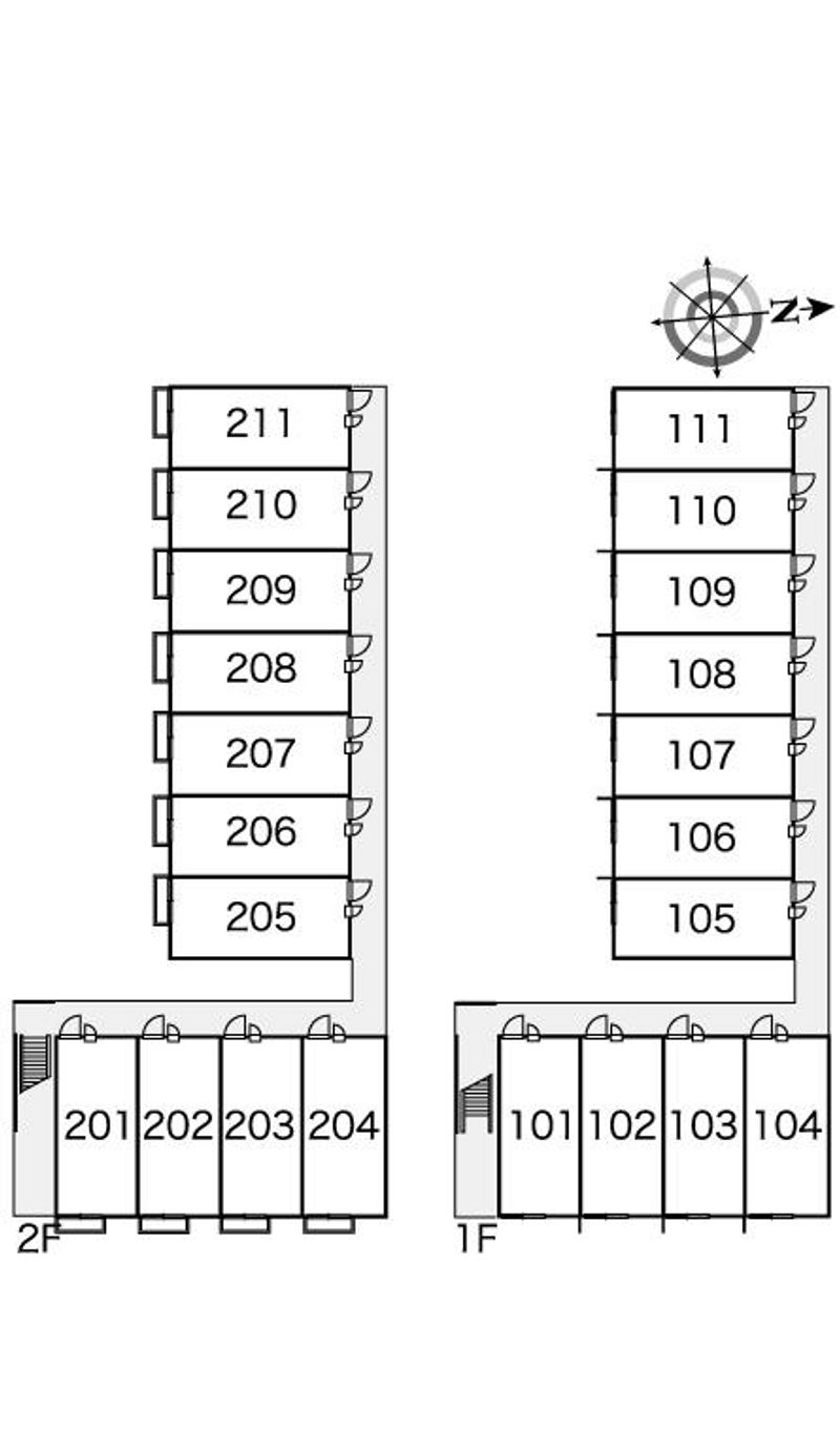 レオパレスマハロ 間取配置図