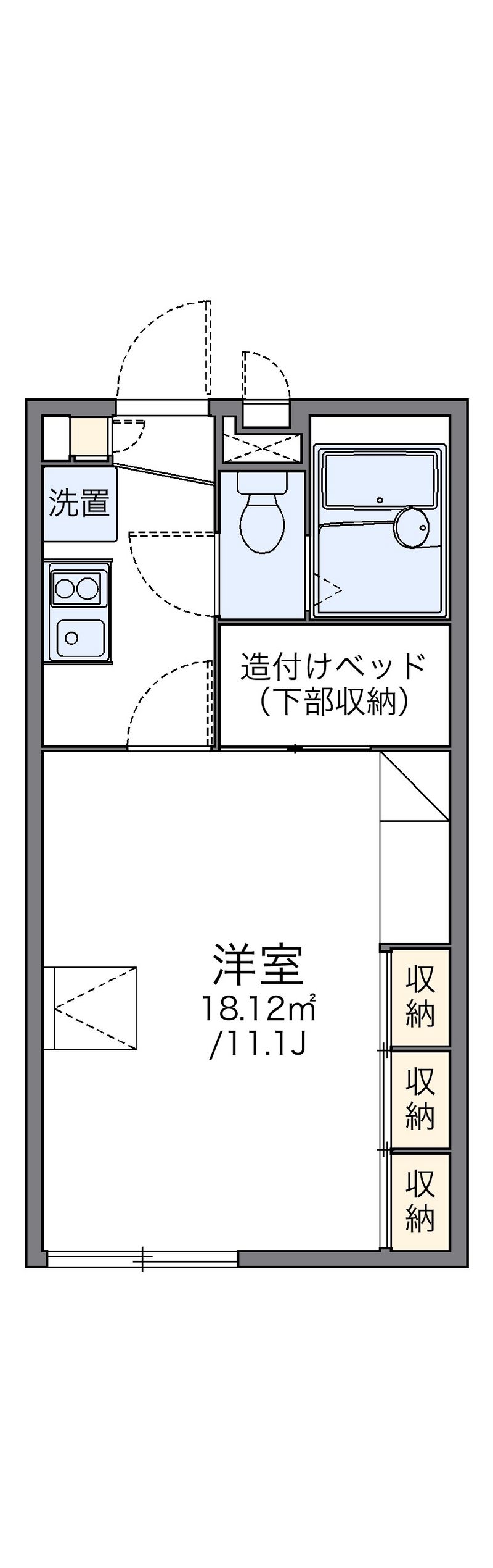 レオパレスアドミラーブル 間取図