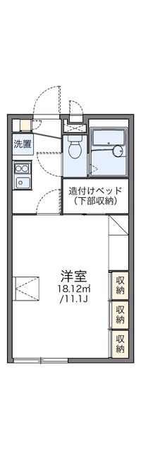 レオパレスアドミラーブル 間取り図