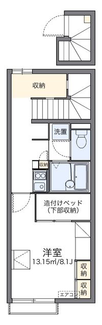 レオパレスフジサキⅢ 間取り図