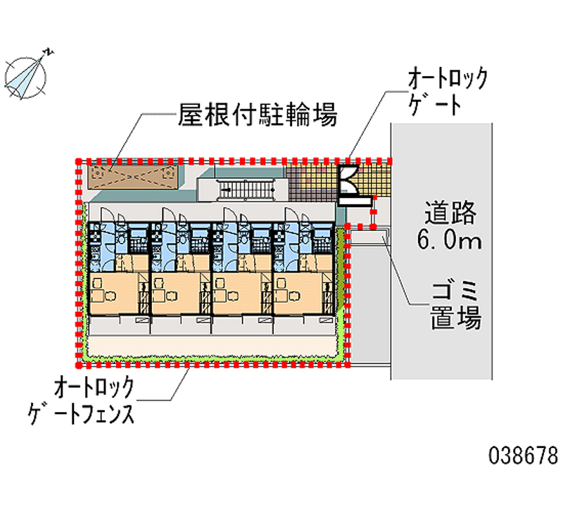 レオパレスリッチトレイン 区画図