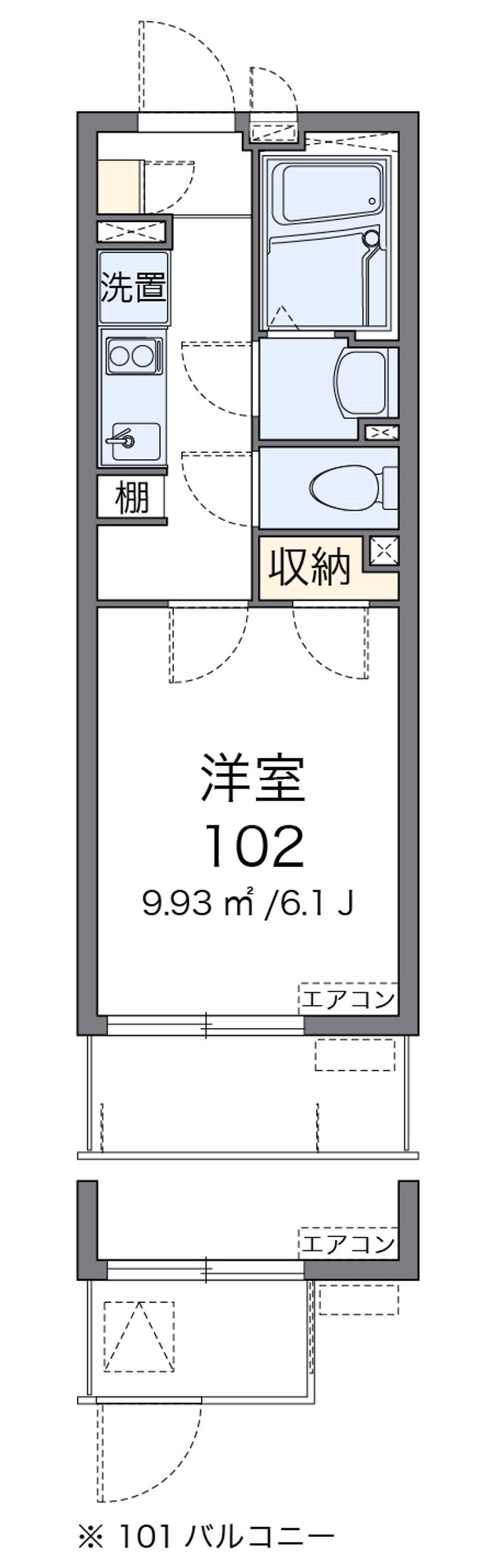 クレイノエヌズガーデン 間取図
