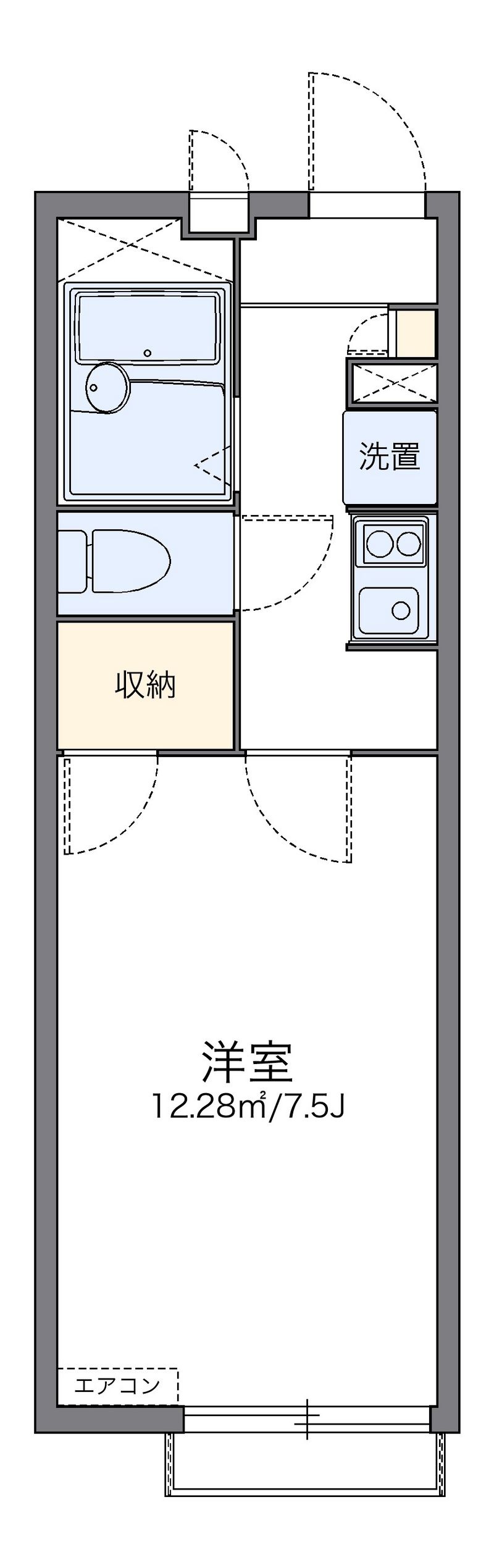 レオパレスコンフォートガーデン 間取図