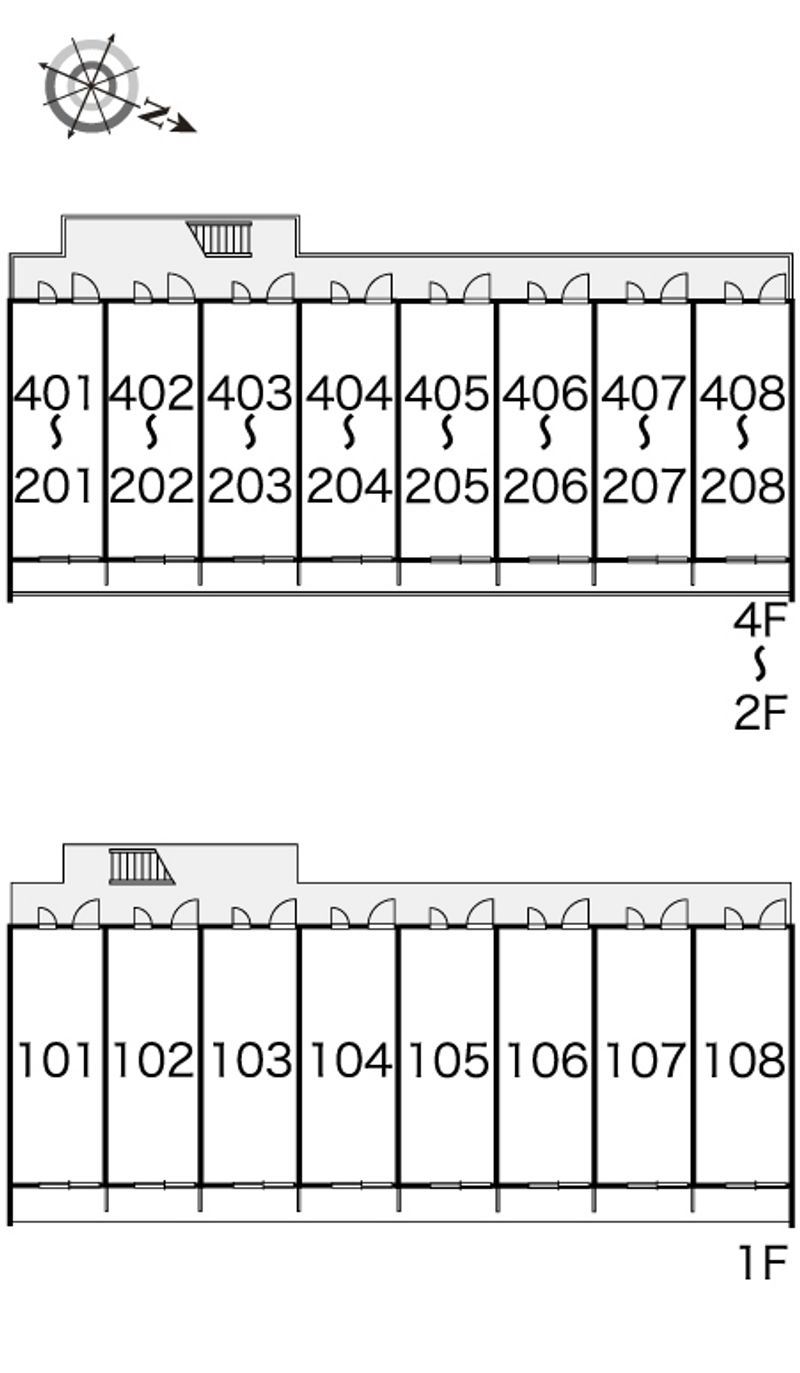 レオパレスメローネⅦ 間取配置図