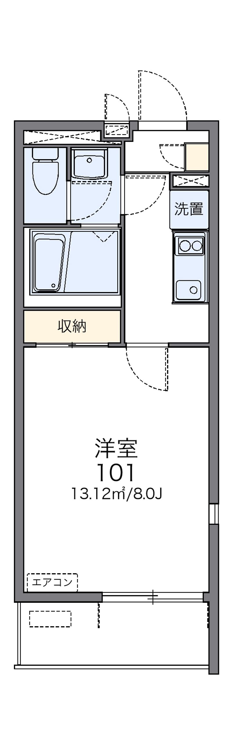 レオネクストシェル都Ⅵ 間取図