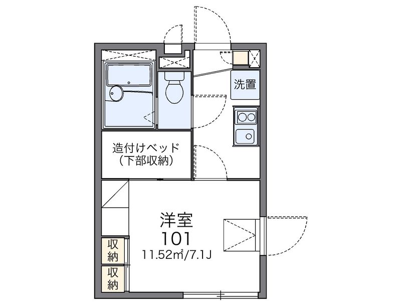 レオパレスカメリア 間取図