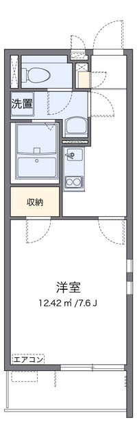 クレイノシャルマン中通 間取り図