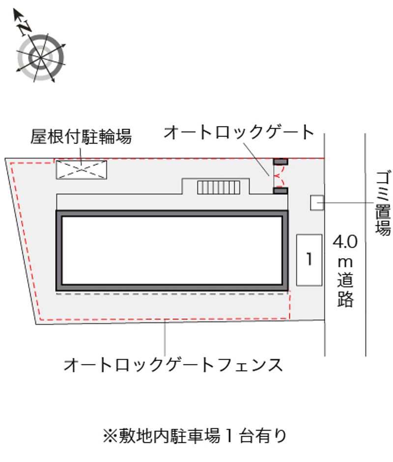 レオパレスＦＵＫＡＷＡ 配置図