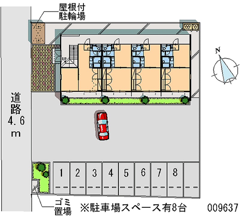 レオパレスロワール 月極駐車場