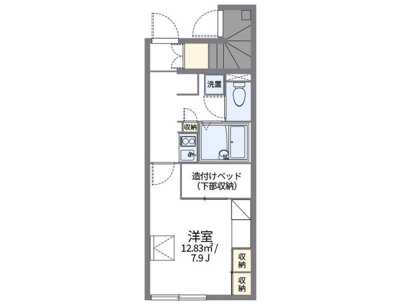 レオパレスセンターウエストⅠ 間取図