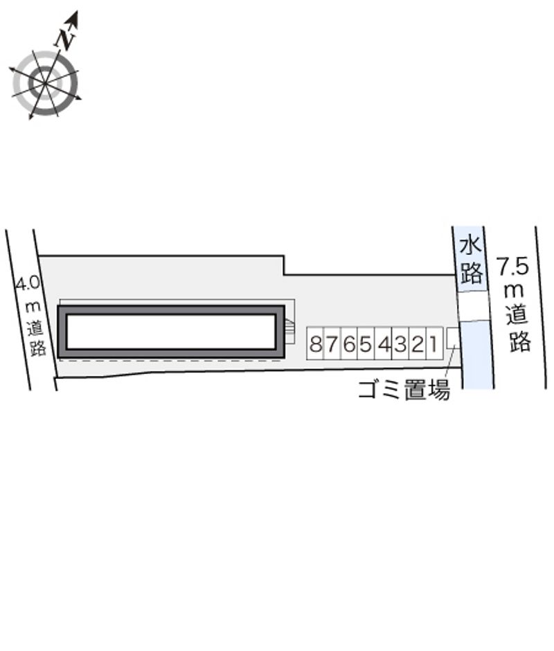レオパレスコンフォートウッズⅡ 配置図