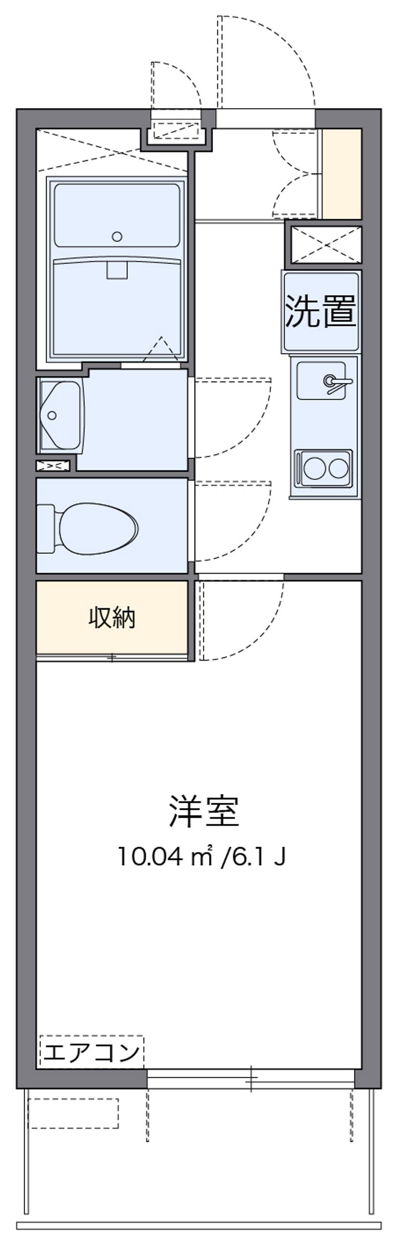 レオパレスガーデンハウス　Ｗ 間取図