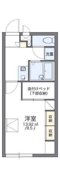 レオパレス太子 間取り図