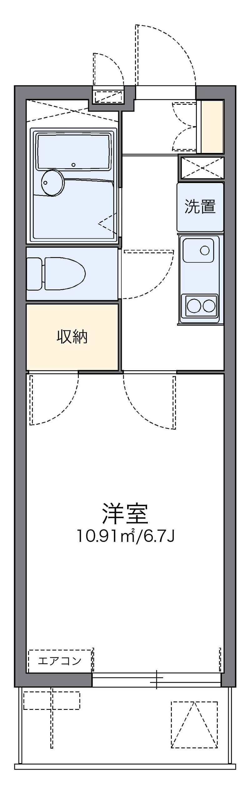 レオパレスプレジデントハイツ 間取り