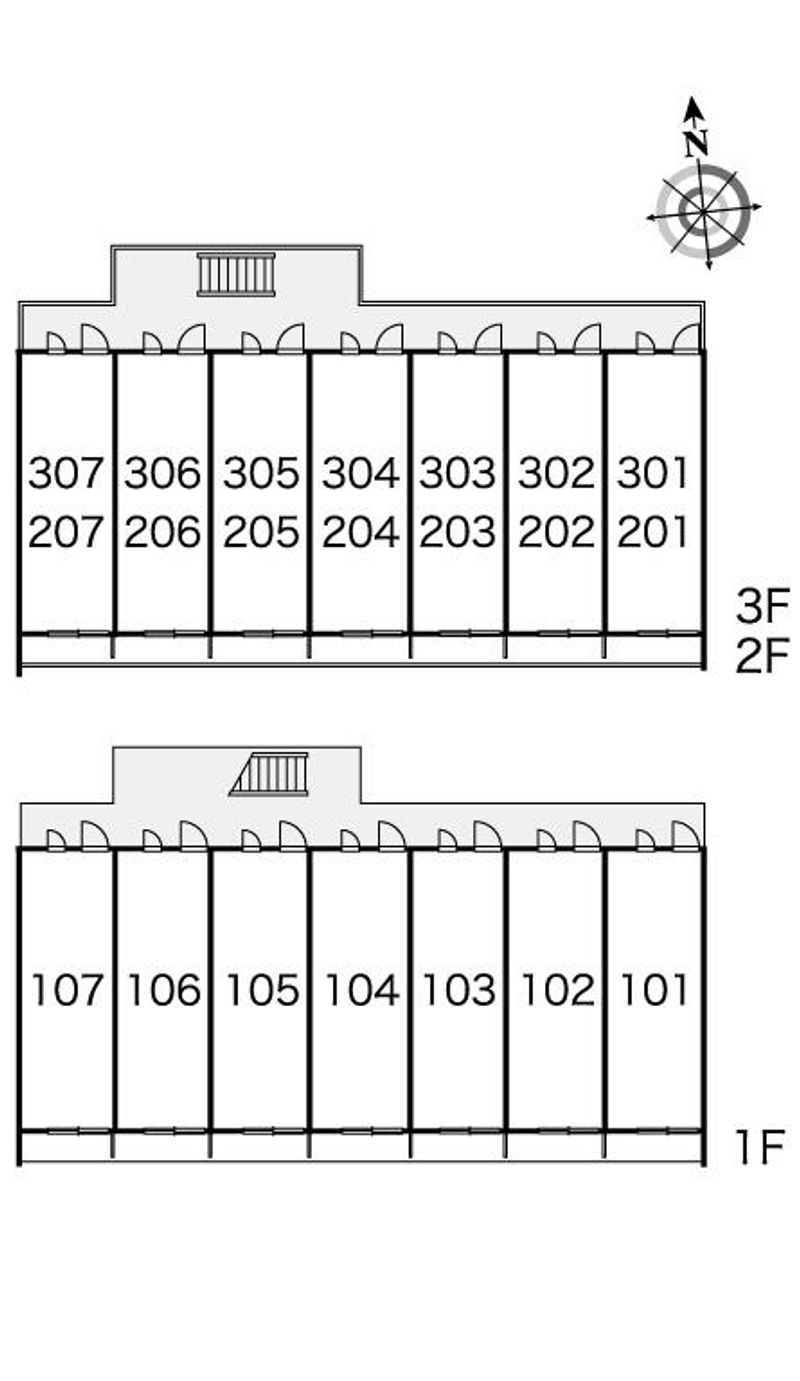 レオパレスリヴィエール　メトバ 間取り配置図