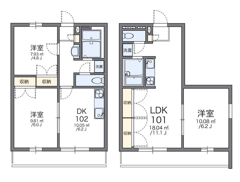 レオパレス７５１ 間取図