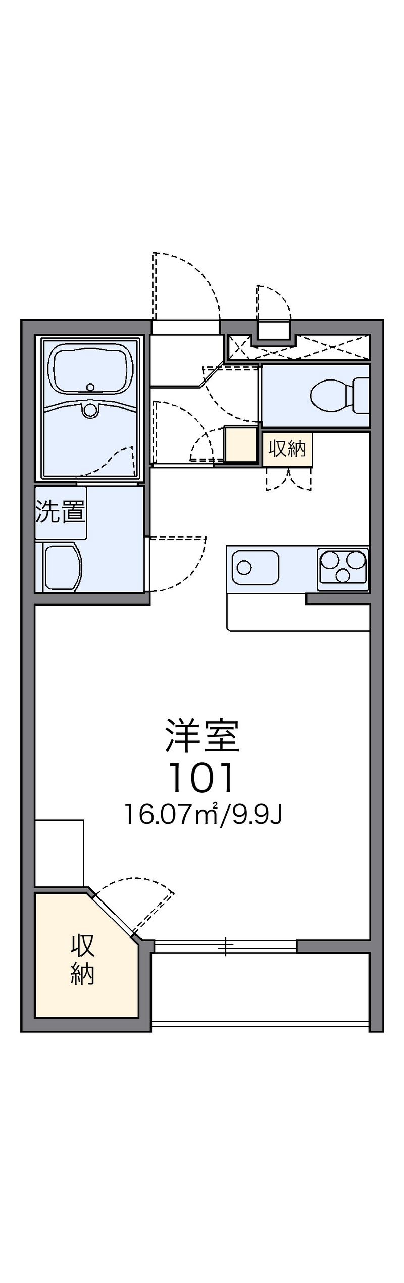 レオパレスラフォーレ風早Ⅱ 間取図