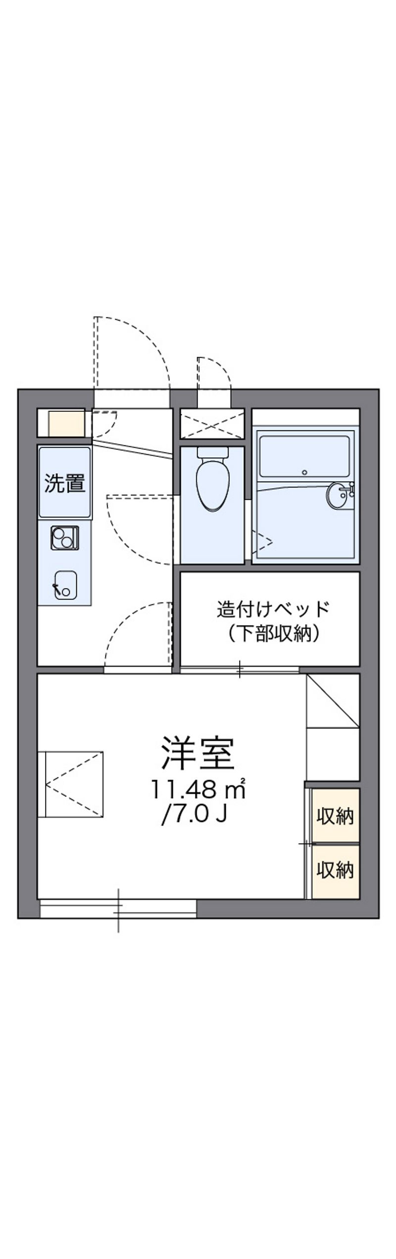 レオパレス桜町 間取図