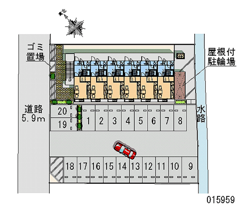 レオパレスドリーム 月極駐車場