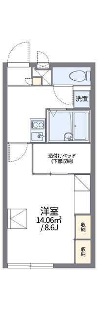 レオパレスサーティーワン　東 間取り図