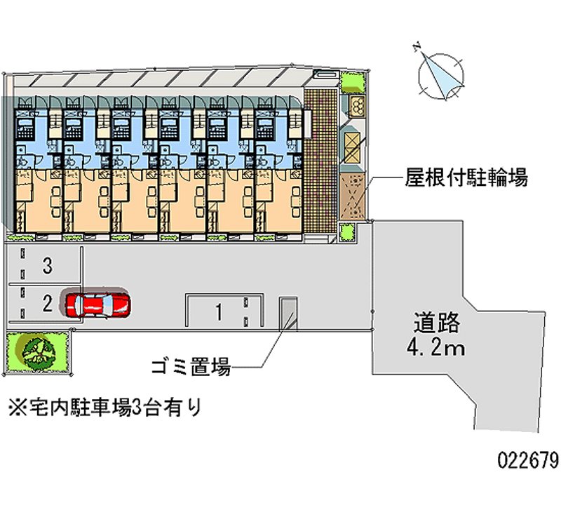 レオパレスエクセレント 月極駐車場