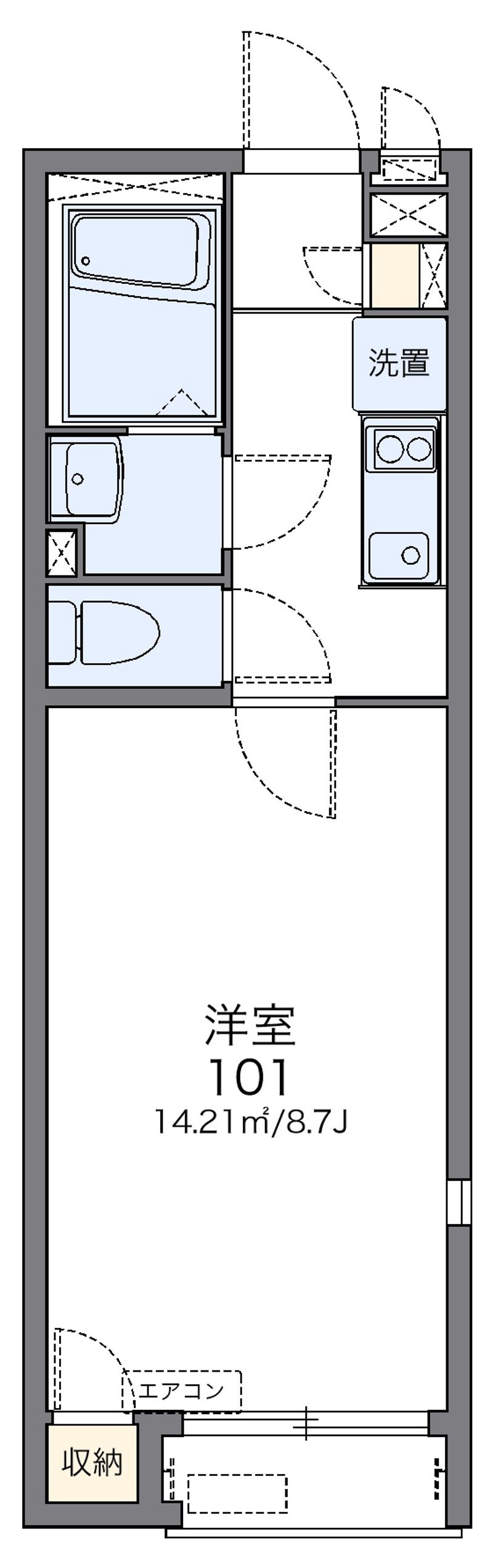 レオネクストサルビア 間取図