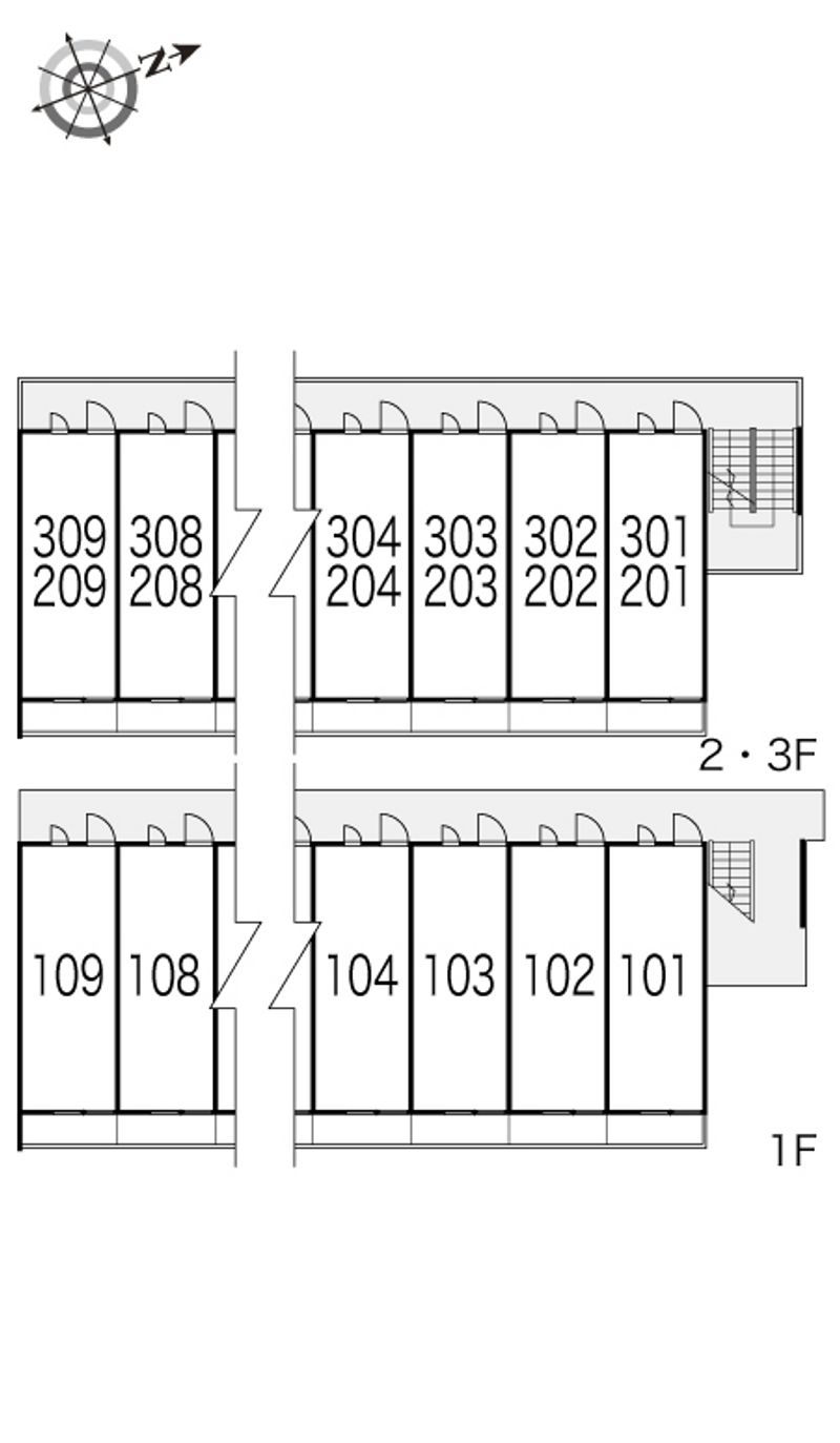 レオパレスコンチェルト 間取配置図