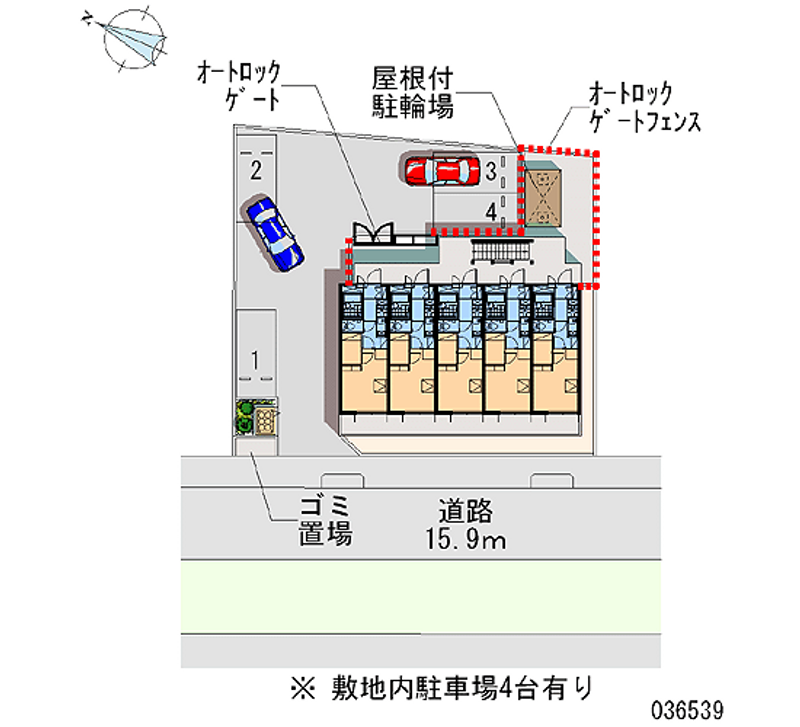 レオパレス双葉ヒルズ 区画図