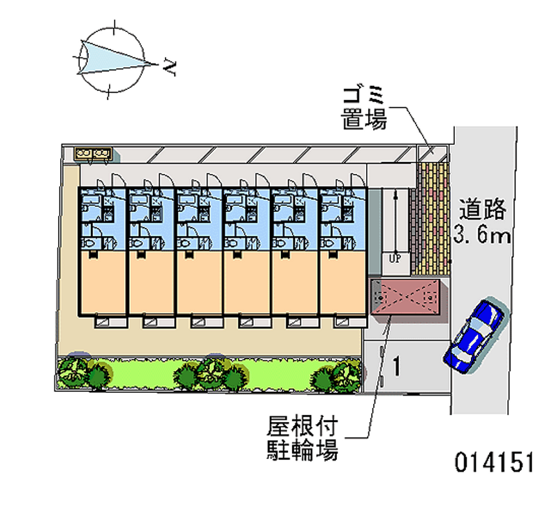 レオパレス鷺沼 区画図