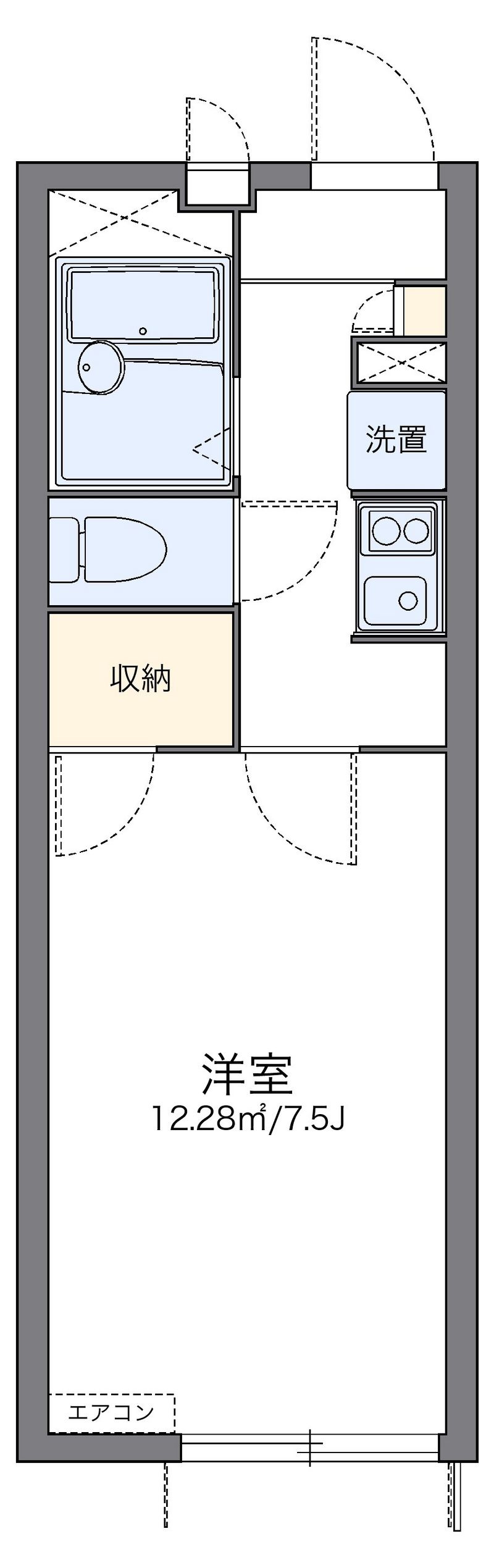 レオパレス大日イースト 間取図