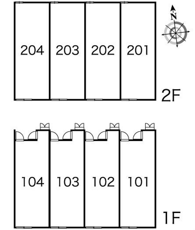 レオパレスマ　メゾン３ 間取配置図