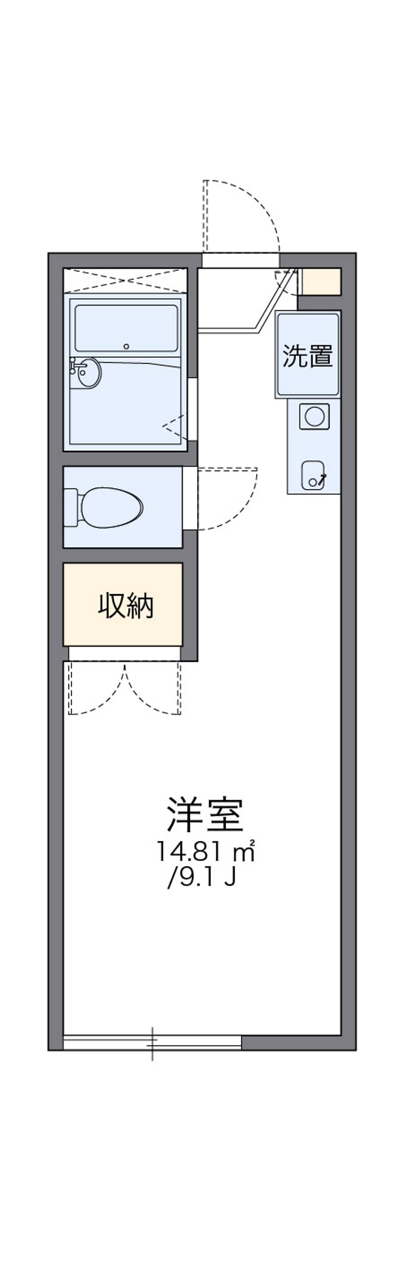 レオパレスコーポ藤沢 間取り