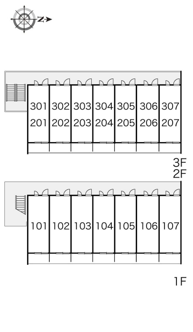 レオパレスベルリバティー 間取り配置図