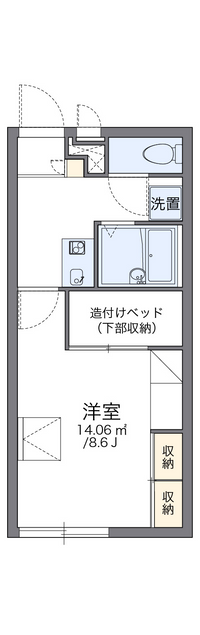 レオパレスひそこＡ 間取り図