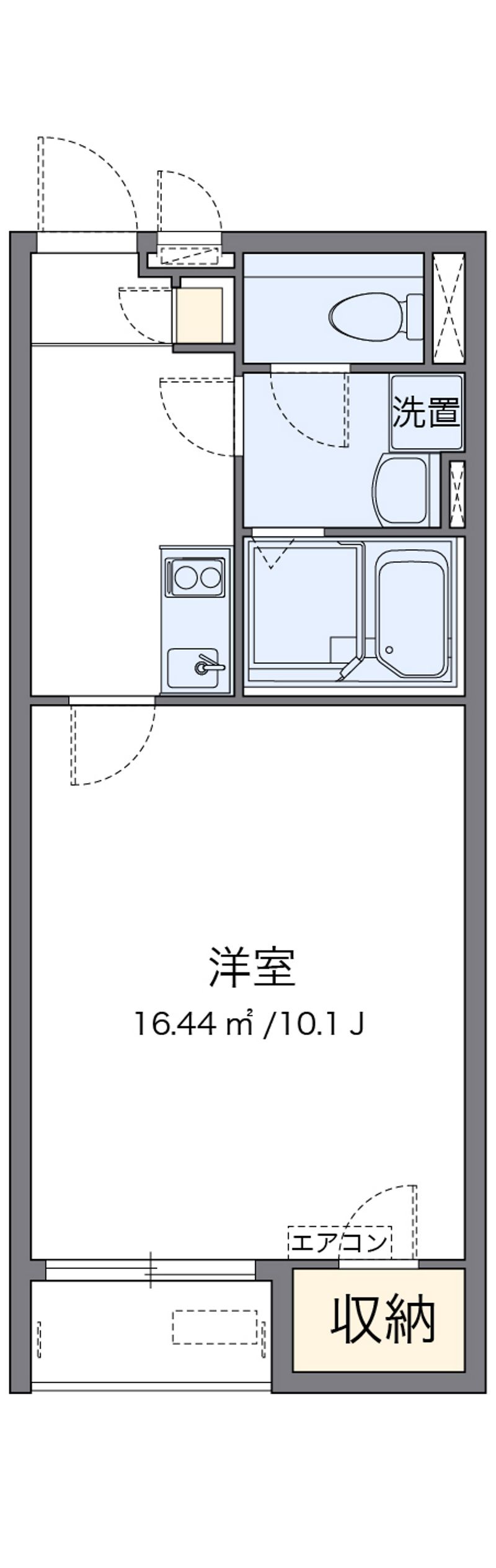 クレイノ新グリーンハイツ 間取図