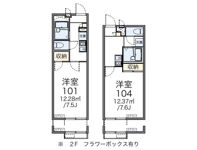レオパレス桜Ⅱ 間取図