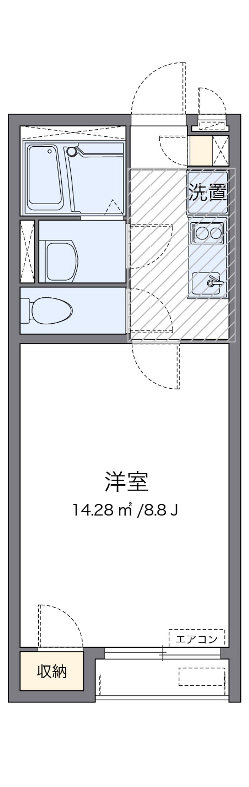 クレイノ蔵 間取図