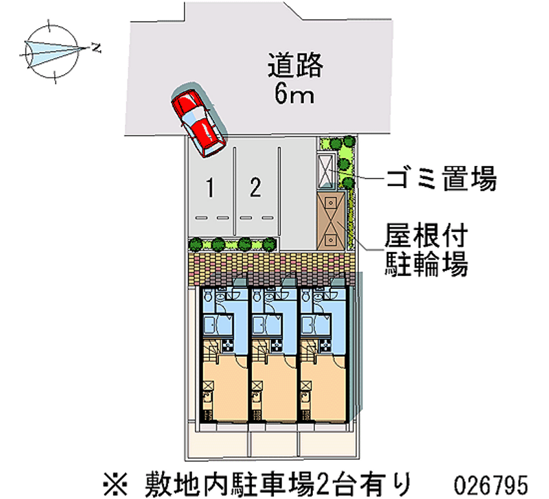 レオパレスたかはな 区画図