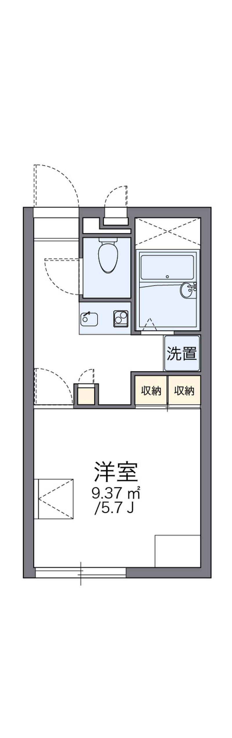 レオパレスコンフォートくるめ木 間取図