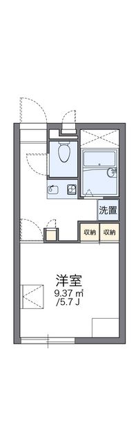 レオパレスコンフォートくるめ木 間取り図