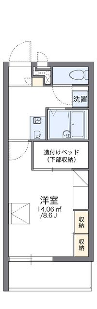 レオパレスセカンド 間取り図