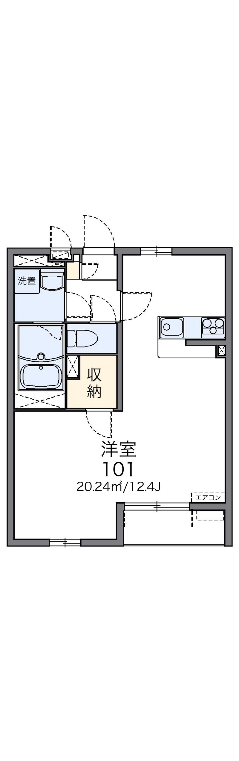 レオネクストパナメーラＫ 間取図