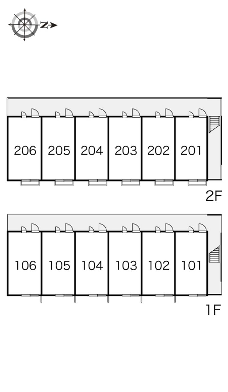 レオパレスＳＡ 間取配置図
