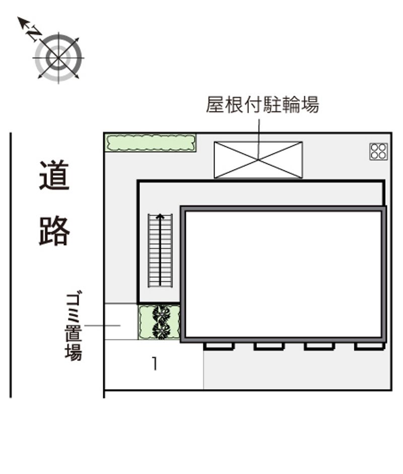 レオパレスＫ．ハウス．ながそ． 配置図