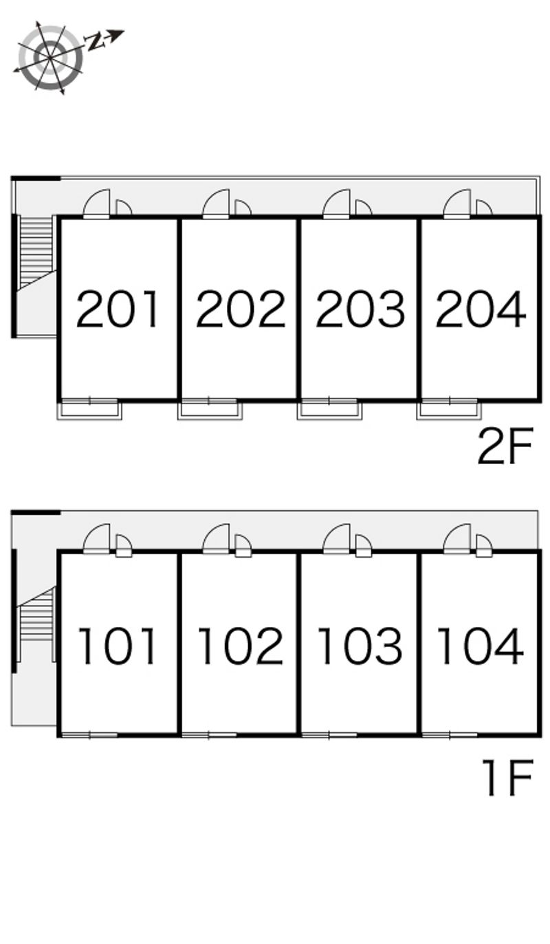 レオパレスラ　メゾン三郷 間取り配置図